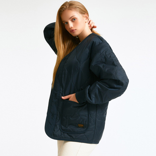 후아유 유니 퀼팅 자켓