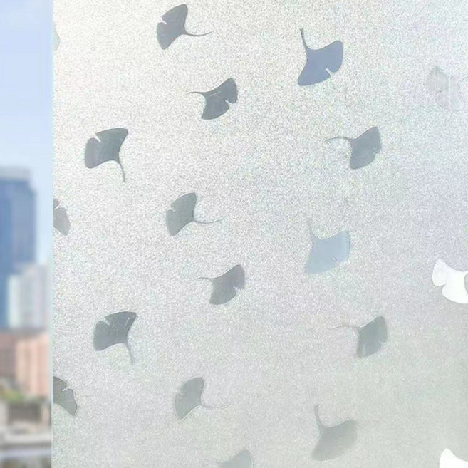 언헤브 데일리 유리창 필름 시트지, 08은행나무잎, 90 x 500 cm