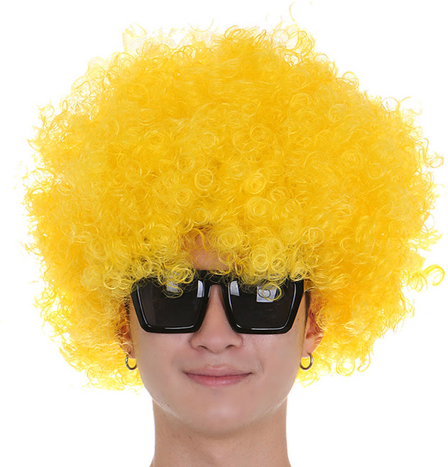 파티공구 점보 파티 가발, 옐로우, 1개