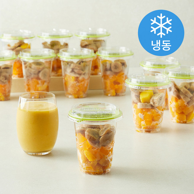 신세계푸드 달콤 허니 망고 바나나 스무디 (냉동), 15개, 150g