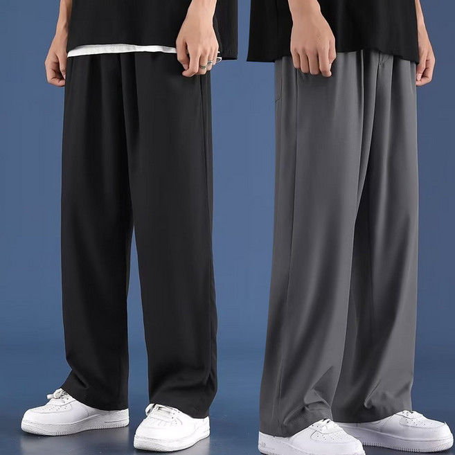 Elsso 寬版涼感西裝褲 2件組