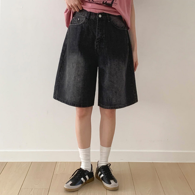 플랜데이 여성용 데보 버뮤다 데님팬츠