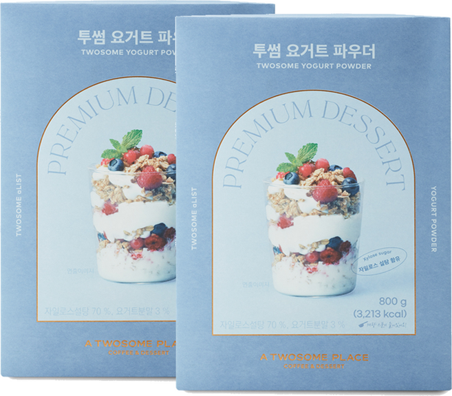 aLIST 투썸 요거트 파우더, 800g, 2개입, 1개