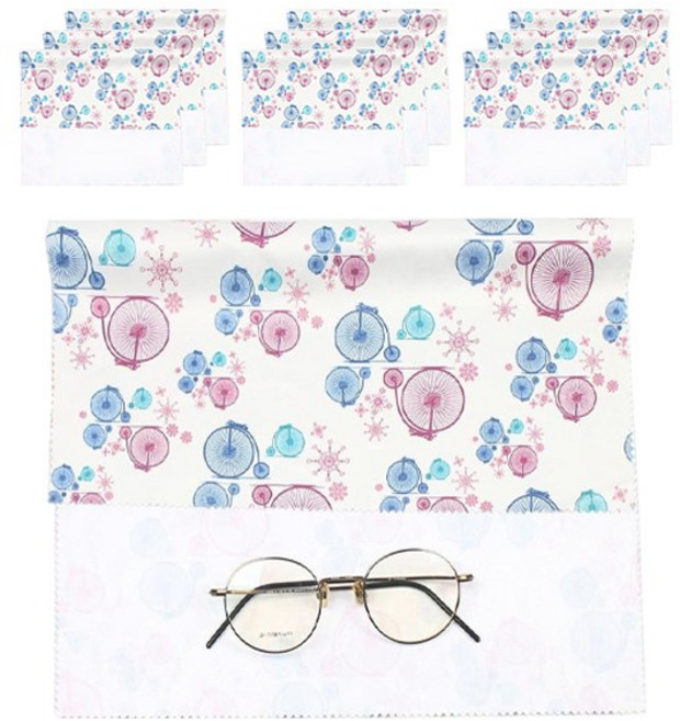 멜라크메 한발자전거 극세사 안경닦이 대형 30 x 40 cm 10p