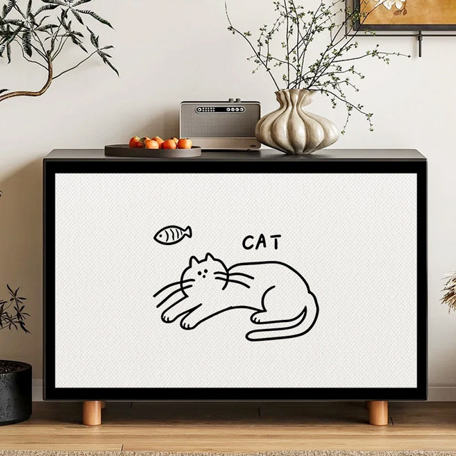 아티홈 귀여운 미니멀 벨크로 캐비닛 커튼 GLD821