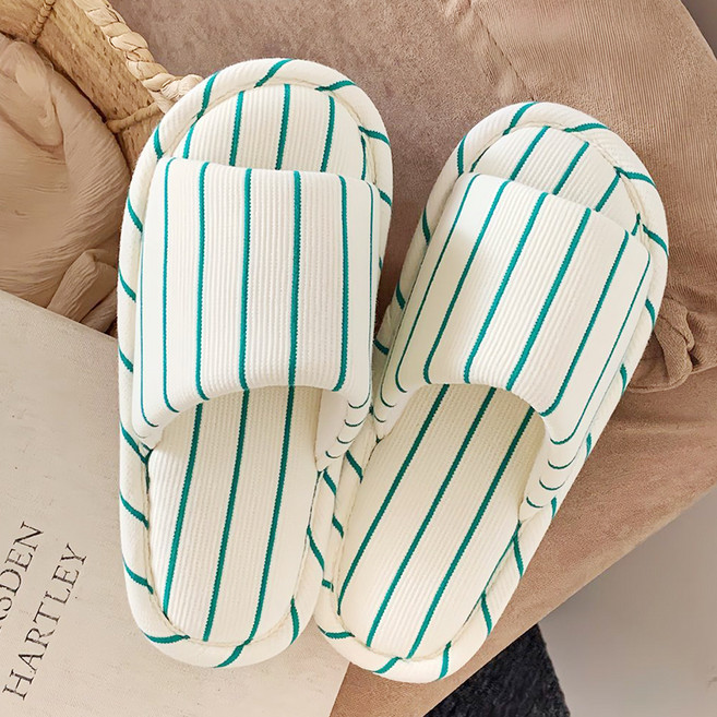 에버하우스 소프트 코튼 리넨 거실화, 크림 그린, 1개