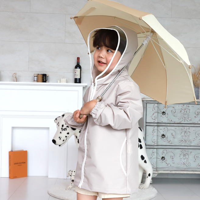 베베슈에뜨 유아동 파스텔 방수 우비 자켓 코트