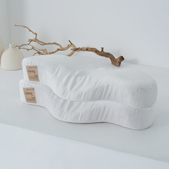 가누다 골드라벨 렌토 경추베개, 화이트, 2개