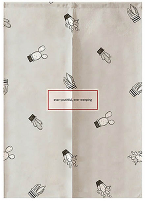 에이홉 선인장그림 파티션 커튼