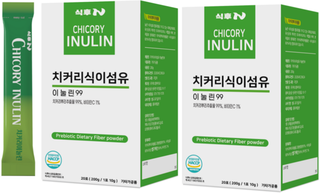 식후엔 치커리 식이섬유 이눌린 99 20p, 200g, 2개