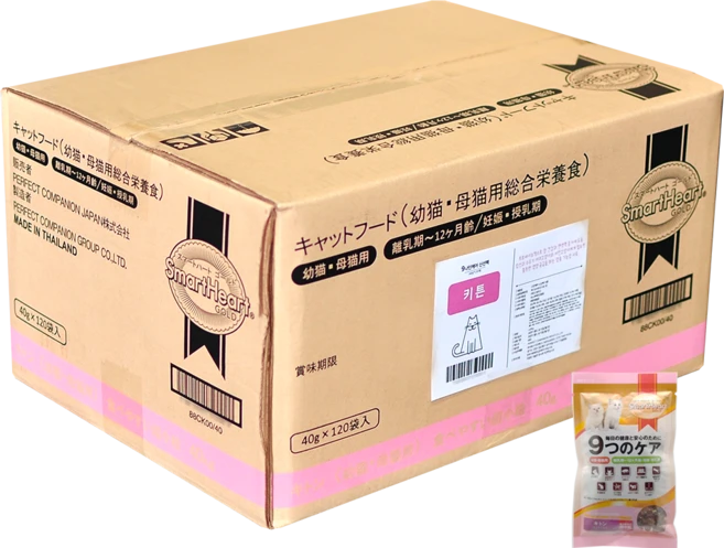 스마트하트골드 고양이 나인케어 기능성 사료, 키튼, 40g, 120개 - 쿠팡
