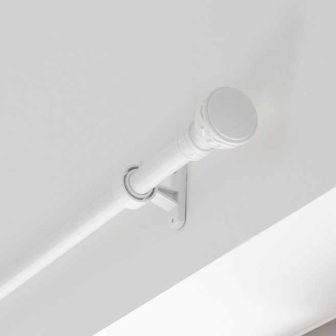 더원홈데코 로얄 25mm 커튼봉, 화이트