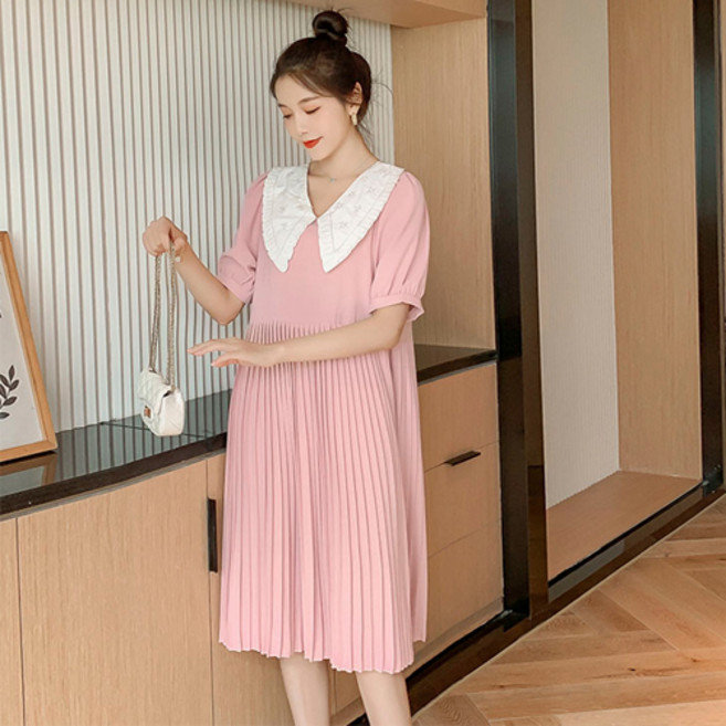 팡팡샵 C 카라 주름 원피스