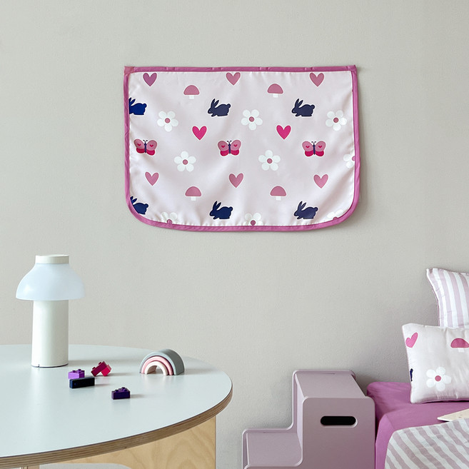 프랑브아즈 로미 차량용 자석 햇빛 가리개 커튼, PINK, 1개