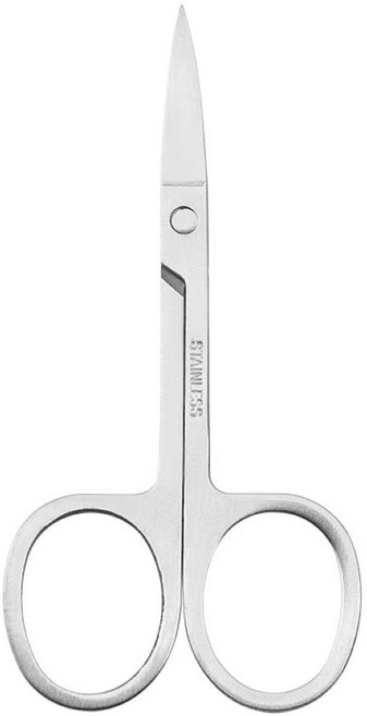 小麥購物 不鏽鋼眉毛剪刀 L356, 1個, 銀色