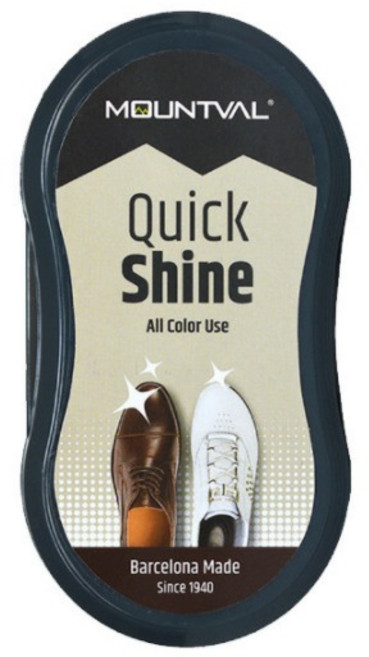 마운트발 퀵샤인 구두 광택 스펀지, 1개
