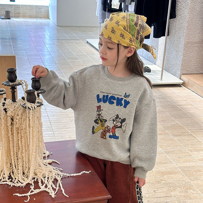 스타빈 도톰 캐릭터 기모 맨투맨