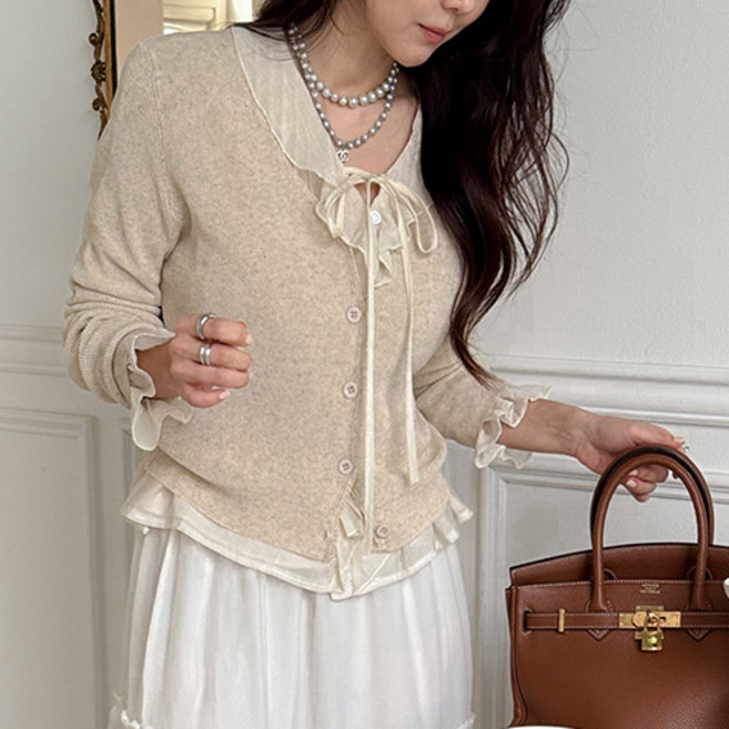 난닝구 여성용 에돌크 니트가디건