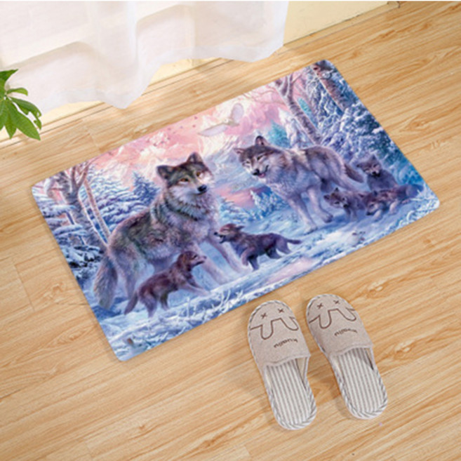 더플로우컴퍼니 더플 북유럽 늑대 미끄럼 방지 매트, no3