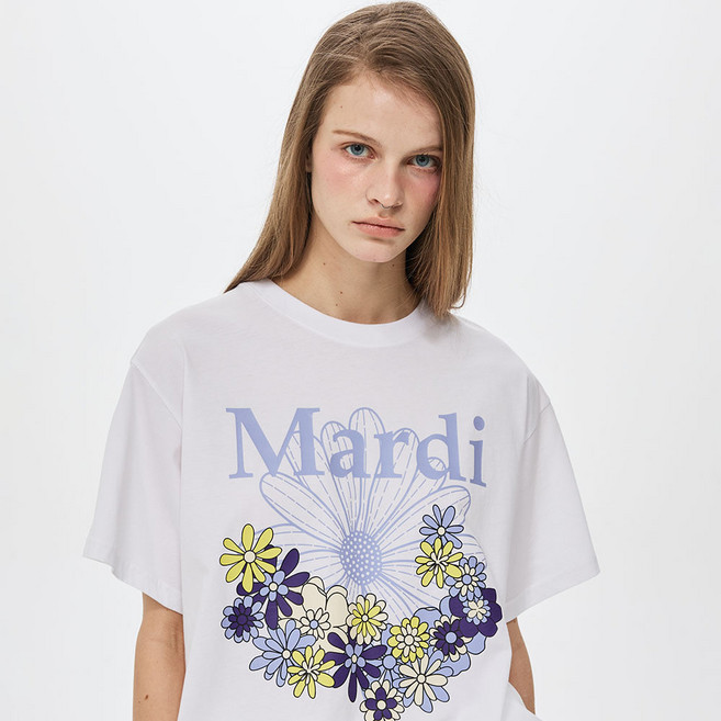 Mardi Mercredi 女款花卉瑪莉丹棉質T恤