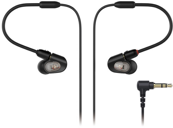 audio-technica 鐵三角 單動圈平衡電樞驅動專業入耳式監聽耳機 ATH-E50 黑色