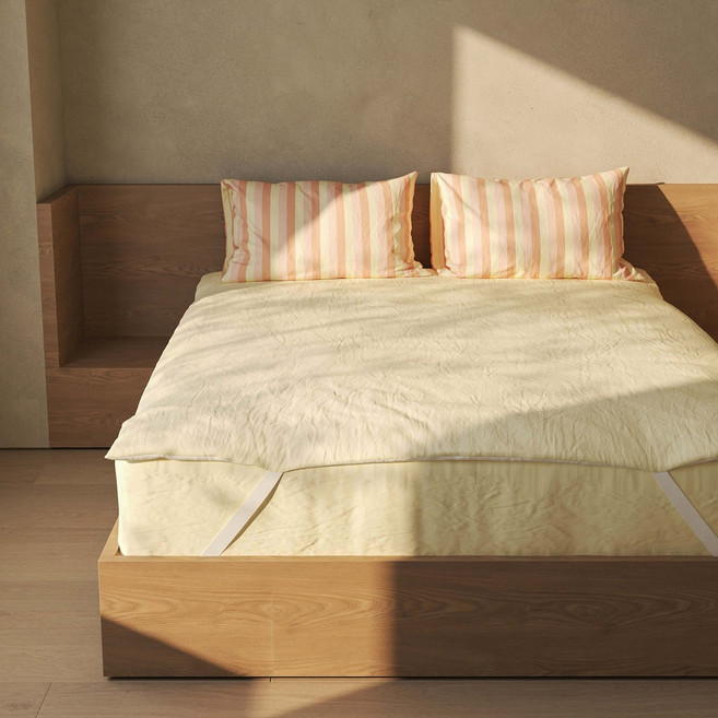 오르디 클레라 에어터치 알러지케어 침대패드, OATMEAL WHITE