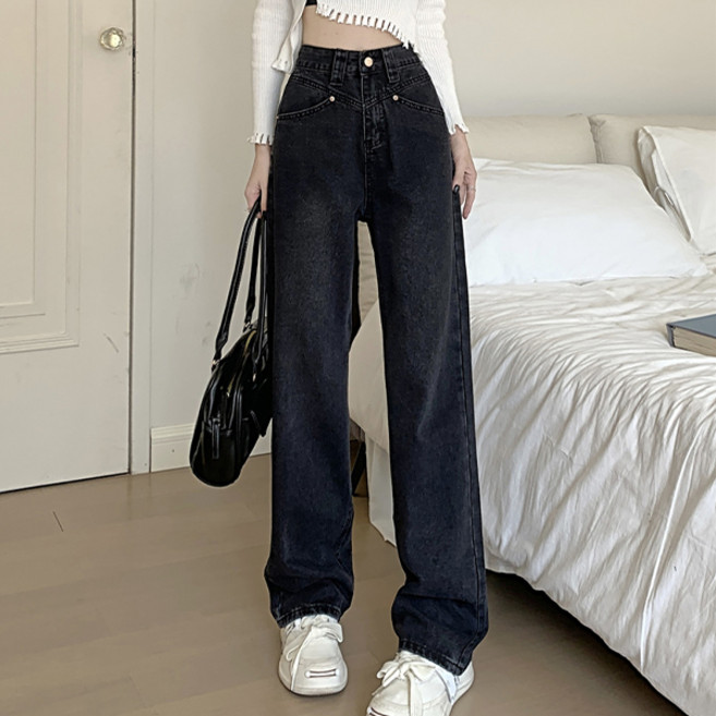 어썸풀 여성용 퍼스날 일자 데님 팬츠 A24WP102720