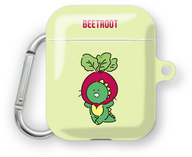 프루그나 츄프렌즈 앙증탈 에어팟 하드케이스 + 카라비너, 순무룡