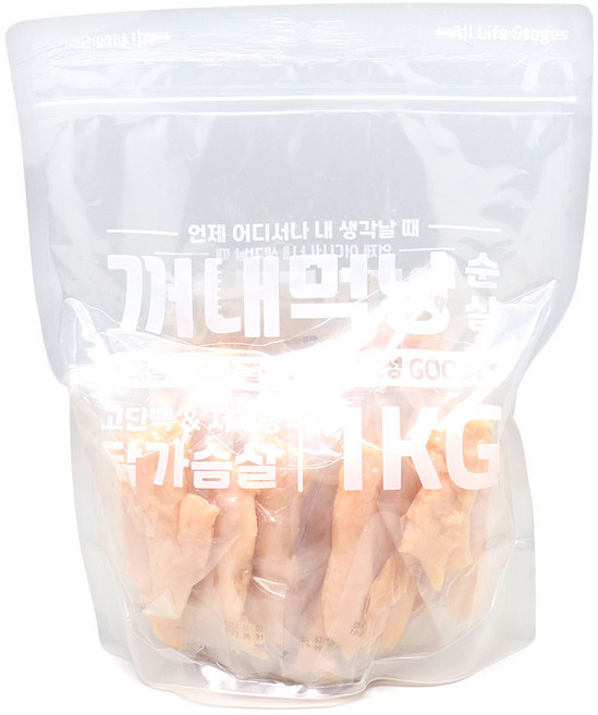 꺼내먹냥 고양이 순살 간식, 닭가슴살, 1kg, 1개