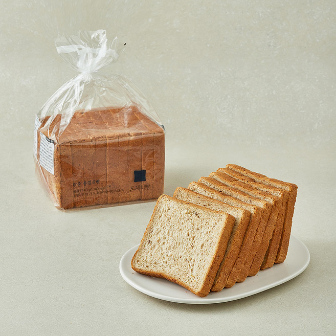 도제식빵 탕종 통밀식빵, 440g, 1개