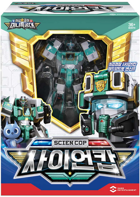 미니특공대 최강경찰 사이언캅 로봇장난감, 혼합색상, 1개