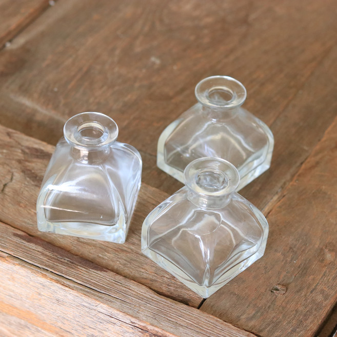 센트바스켓 사각볼륨 미니화병 3p, 클리어