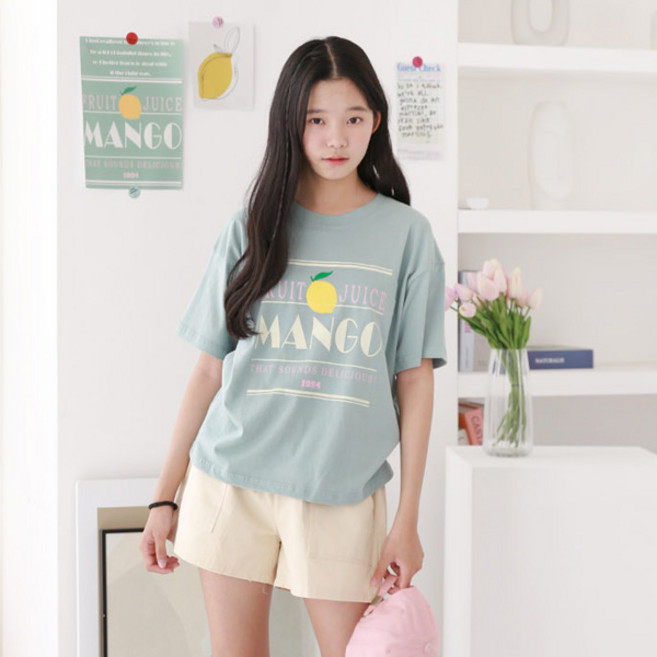 나나주니 라운드넥 JT플루츠 반팔 티셔츠