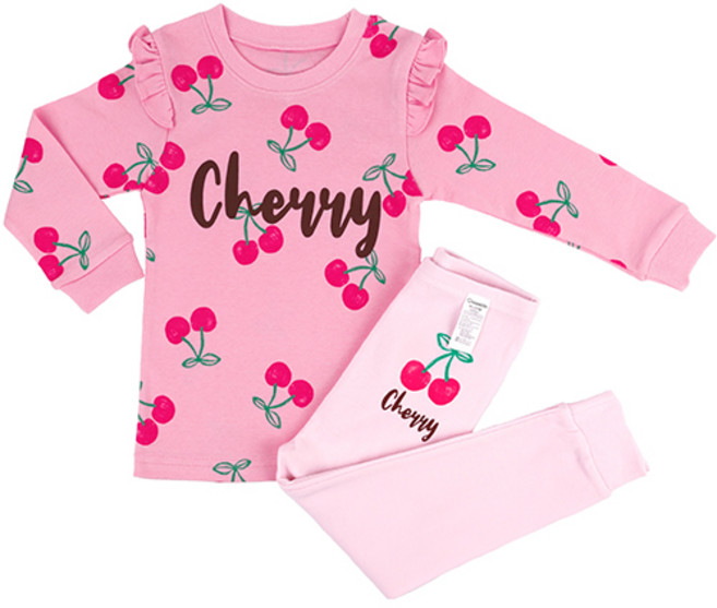 메이키즈 여아용 체리츄츄 30수 후라이스 상하복 세트