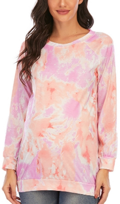 알로데 아트 페인팅 임부 긴팔 티셔츠