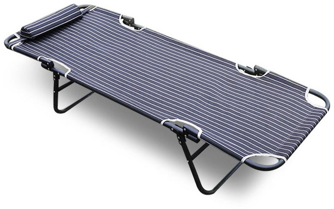 URBAN CAR 車用折疊式床, 黑色 + 白色 條紋