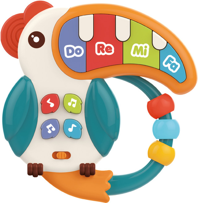 하늘썬별 도레미파 앵무새 아기피아노 huanhe0532, 혼합색상, 1개