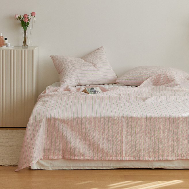 마틸라 디어썸머 시어서커 여름 홑이불, 피치샤베트