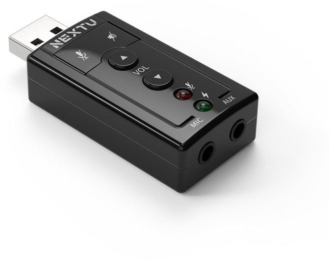 넥스트유 USB 외장 7.1ch 사운드카드, NEXT-AV2306, 1개