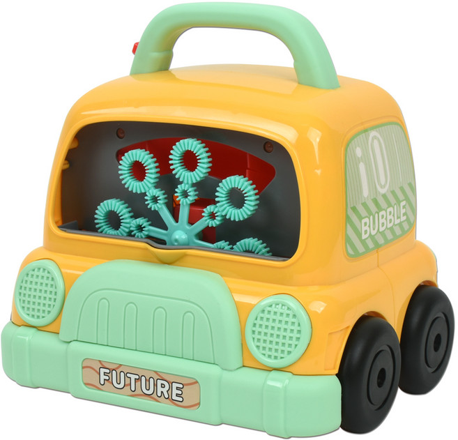 자동차 비누방울 자동 버블기 세트, 주황, 1세트