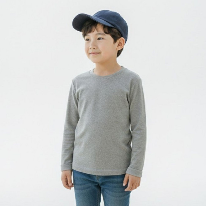 하라로이 마카롱 컬러 긴팔 티셔츠