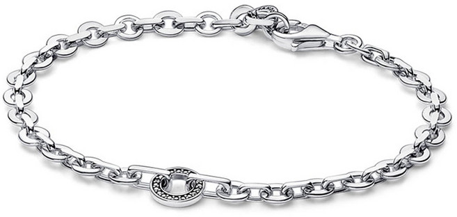 PANDORA 潘多拉 女款經典密鑲粗鍊手鍊 592777C01