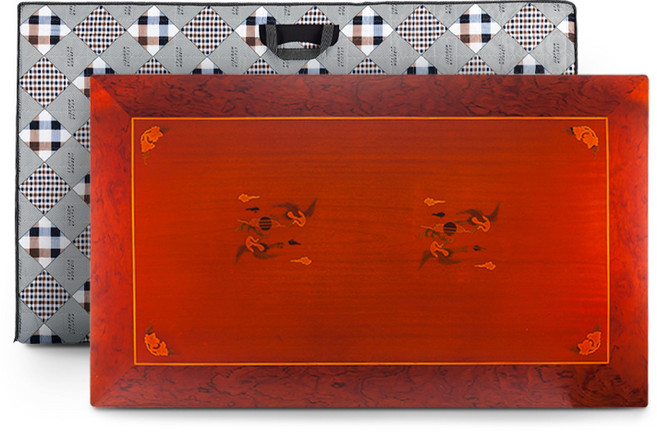 남원목기 학 상감 직 교자상 + 3중 누빔 전용 상버커, 체리