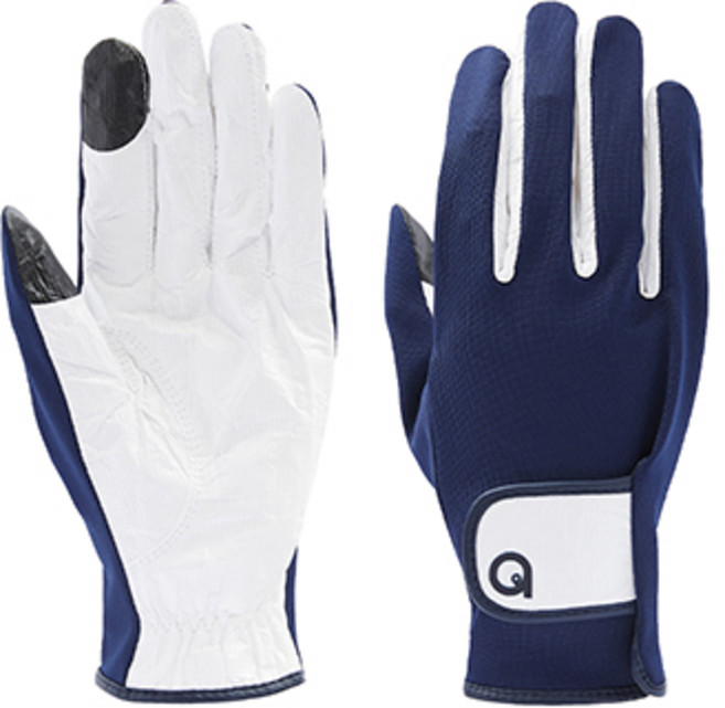 에이퓨리 남성용 스마트터치 항균장갑 양손착용 M, 네이비, 1세트