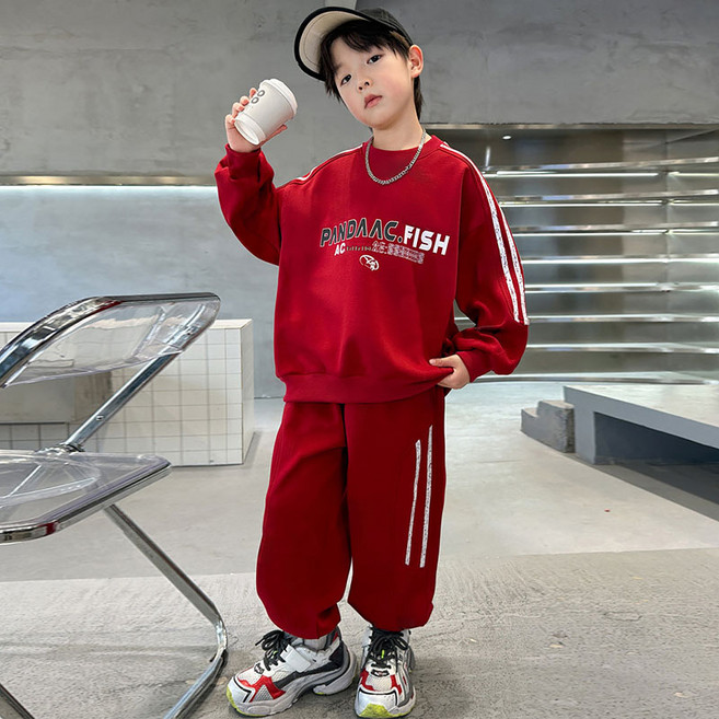 스타빈 아동용 레터링 라인 상하의 세트