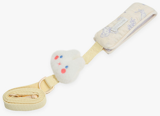 이츠독 강아지 쁘띠미뇽 소프트 리드줄, 아이보리, 1개