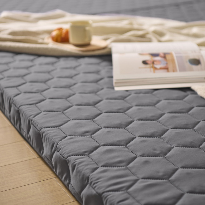 알뜨리 늘잠 3단 접이식 토퍼, 차콜, 8cm