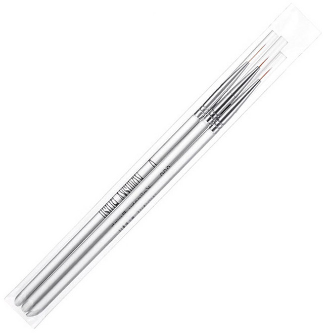 세필브러쉬 3종 세트 KN-B3007, 1세트, 혼합색상