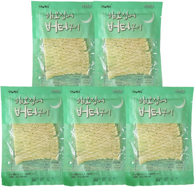 더먹다 자연오감 해오징어버터구이, 5개