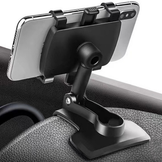 하우즈룸 계기판 대시보드 핸드폰 거치대 10 x 9.5 x 15.5 cm HR16, 1개, 블랙